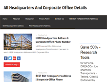 Tablet Screenshot of hqcorporateoffice.com